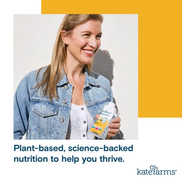 Kate Farms Nutrition Shake Vanilla Flavor Liquid 11 oz. * Organic Meal Replacement for Muscle Support - Image 8