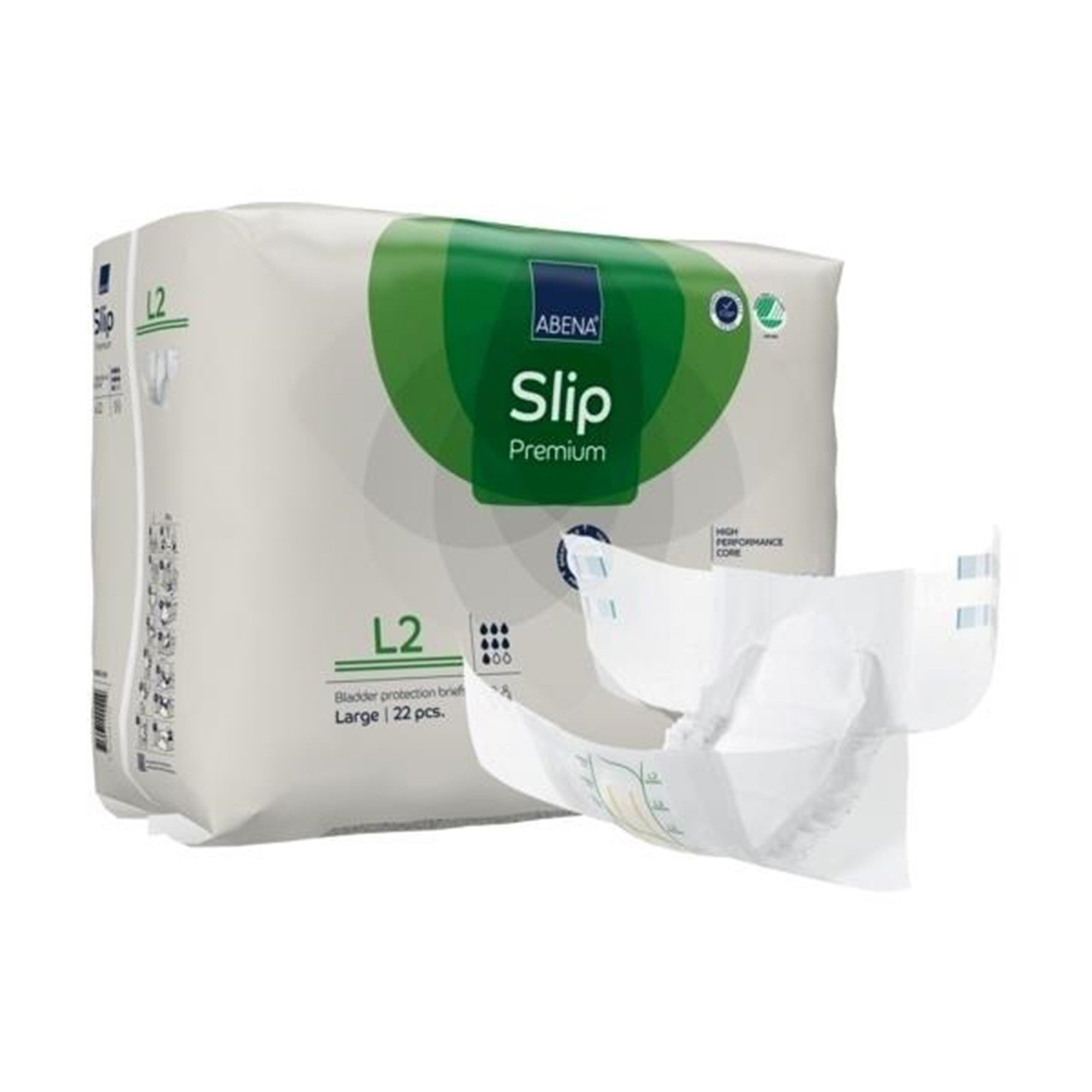 Abena Slip Premium L2 Large Unisex Adult Incontinence Brief - Heavy Absorbency, 3,100 mL