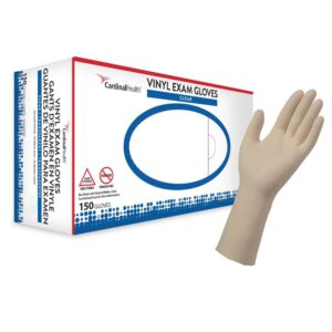 Esteem Large Vinyl Exam Glove - NonSterile, Ambidextrous, Smooth Finish, 9.75 Inches, Clear