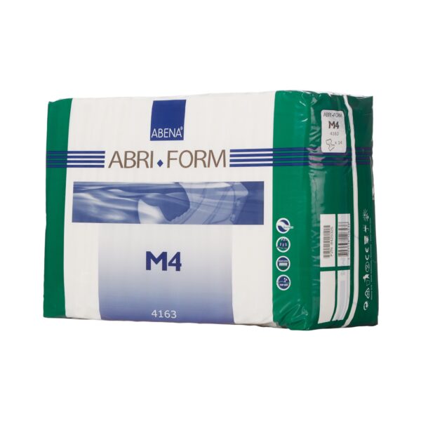 Abri-Form Comfort M4 Medium Disposable Heavy Absorbency Unisex Adult Incontinence Brief by Abena Part 4163
