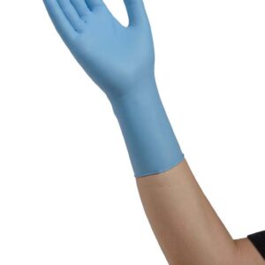 Esteem XP Medium Non-Sterile Nitrile Exam Gloves with Extended Cuff * Chemotherapy Tested, Blue