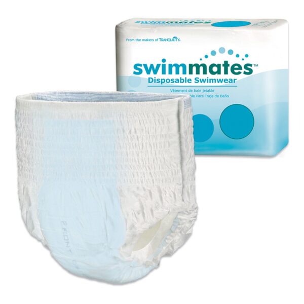 Swimmates Unisex Adult Bowel Containment Swim Brief by Kimberly-Clark, Part No. 2845 - Medium, Moderate Absorbency - Image 3