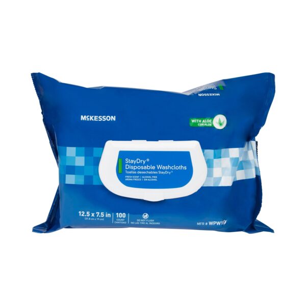 StayDry Personal Cleansing Wipes by WPW100 * 100 Count Soft Pack with Aloe & Vitamin E - Image 4