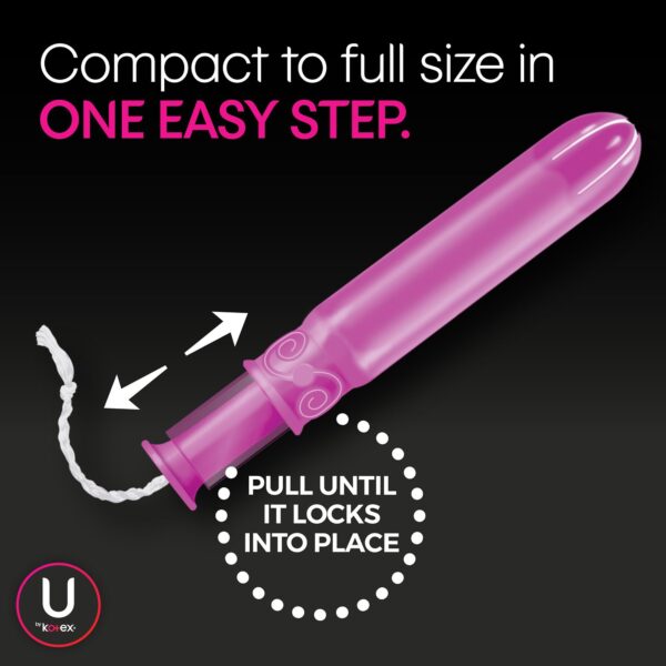 U By Kotex Click Super Absorbency Plastic Applicator Tampons * Individually Wrapped - Image 5
