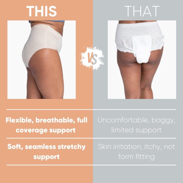 Nexwear Female Adult Absorbent Underwear X-Large Disposable Moderate Absorbency - Image 9