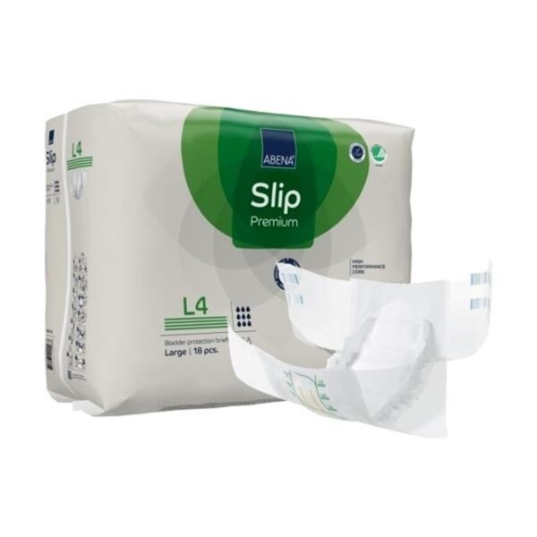 Abena Slip Premium L4 Large Unisex Adult Incontinence Brief with 4,000 mL Absorbency