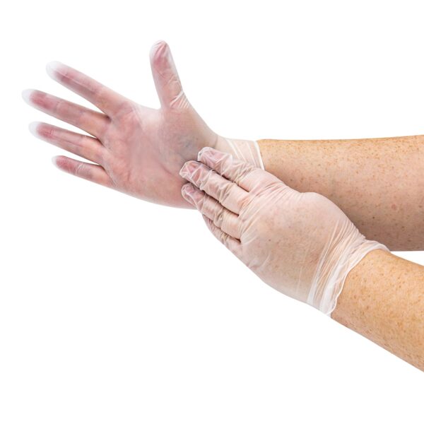 Exam Glove Basic X-Large Non-Sterile Vinyl Gloves by Brand with Part Number 09112876762 - Image 3