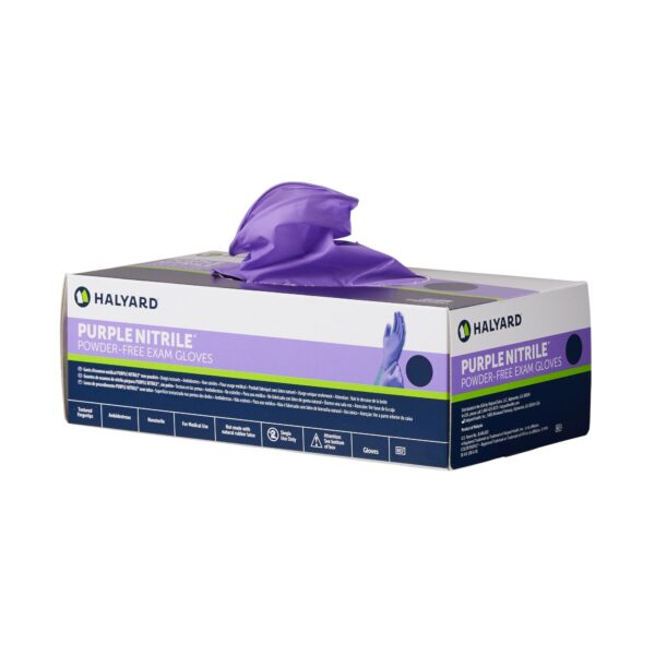 Medline Purple Nitrile Exam Gloves X-Large * NonSterile, Textured Fingertips, Chemo Tested - Image 2