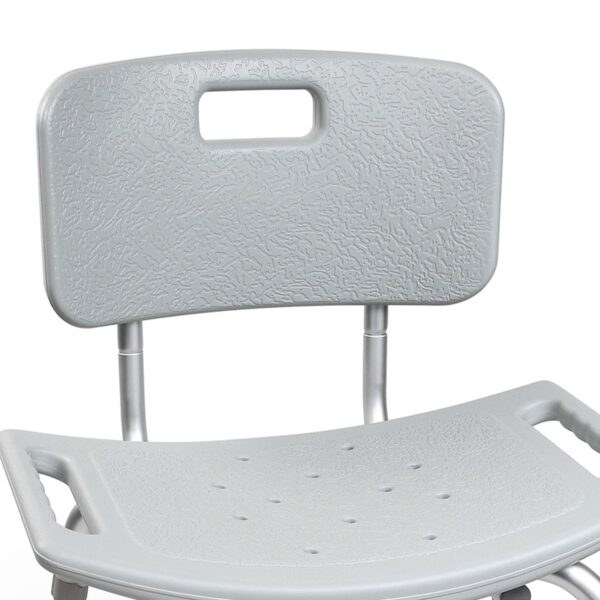 McKesson Aluminum Frame Bath Bench with Removable Backrest * 19-1/4 Inch Seat Width, 300 lbs Capacity - Image 4