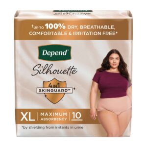Depend Silhouette X-Large Disposable Heavy Absorbency Female Adult Underwear