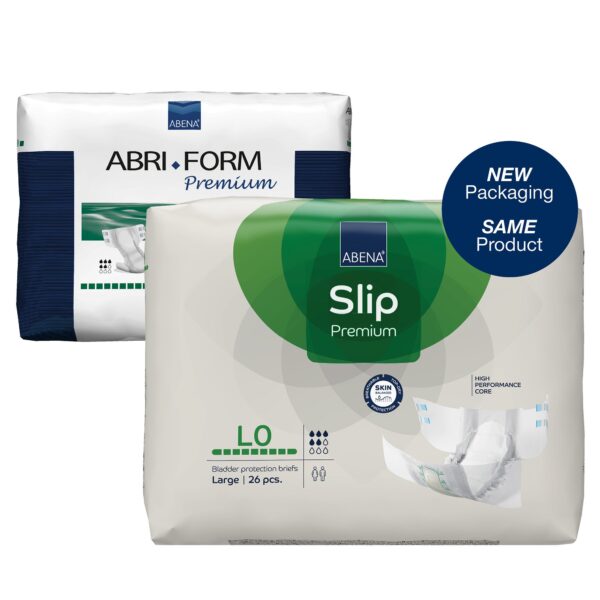 Abena Slip Premium L0 Large Unisex Adult Incontinence Brief with 2,000 mL Absorbency - Image 2