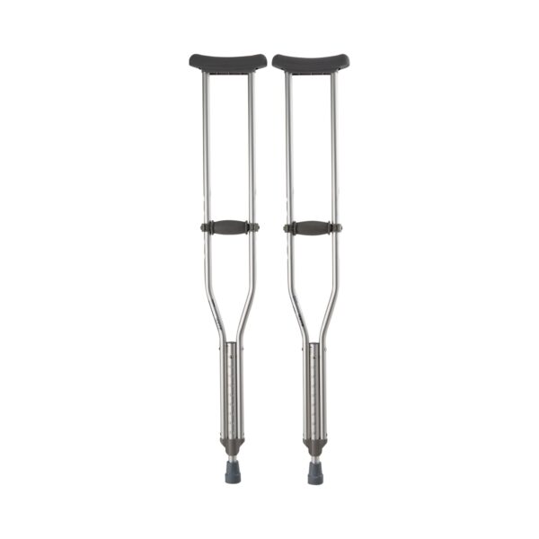 McKesson Adult Aluminum Underarm Crutches Part Number 146-10430-8 for 5'2" to 5'10" Users