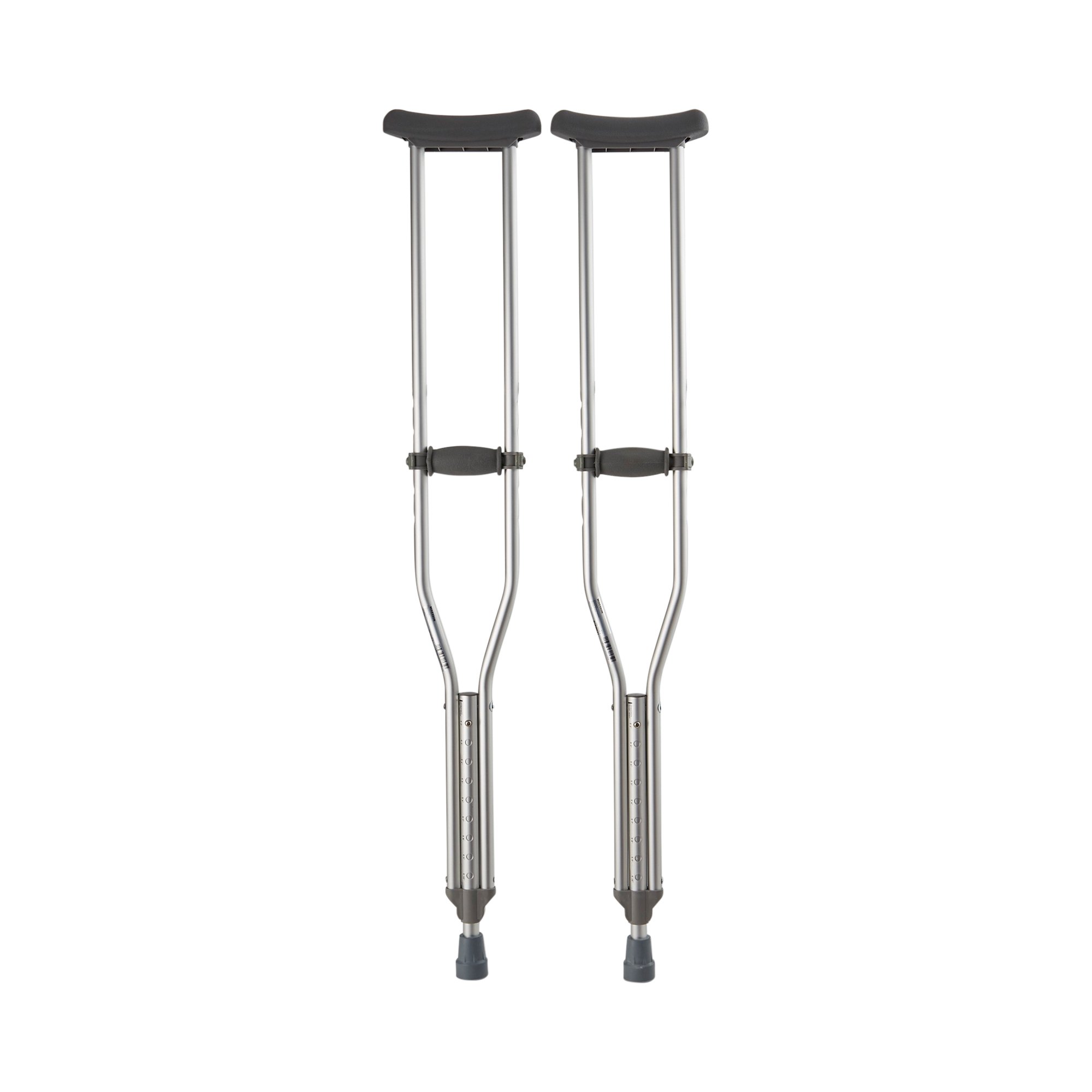 McKesson Adult Aluminum Underarm Crutches Part Number 146-10430-8 for 5'2" to 5'10" Users