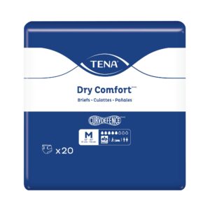 TENA Dry Comfort Unisex Adult Incontinence Brief - Medium, Moderate Absorbency