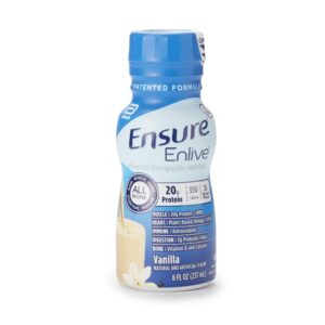 Ensure Enlive Advanced Therapeutic Nutrition Shake by Abbott - Vanilla Flavor, 8 oz Bottle
