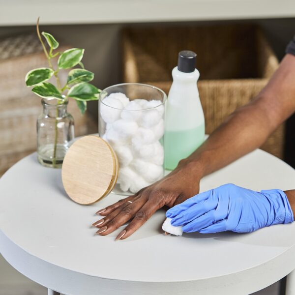 CareStock Medium Non-Sterile Nitrile Exam Gloves with Textured Fingertips and Chemo Testing - Blue, Part CS2714 - Image 3