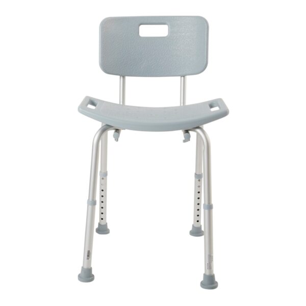 McKesson Aluminum Frame Bath Bench with Removable Backrest, 19-1/4 Inch Seat Width, 300 lbs Capacity - Part Number 146-RTL12202KDR