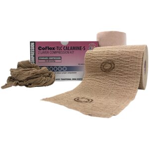 CoFlex TLC Calamine 2-Layer Compression Bandage System by 3M, Part Number 8840UBC-SC, 4 Inch x 6 or 7 Yards