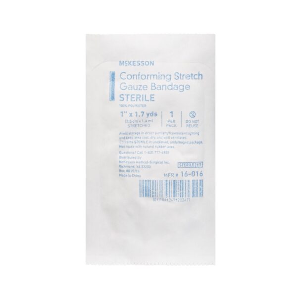 McKesson Conforming Bandage 1 Inch x 1 3/4 Yard, Sterile, Part Number 16-016 - Image 3