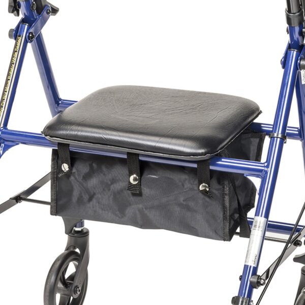Drive Medical 4 Wheel Rollator with Adjustable Height and Folding Steel Frame - Blue (Part R800KD-BL) - Image 9