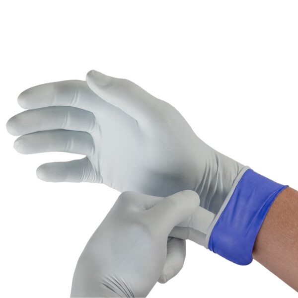 LifeStar EC 2X-Large NonSterile Nitrile Examination Gloves with Extended Cuff - Fentanyl Tested, Dual Color Protection - Image 2