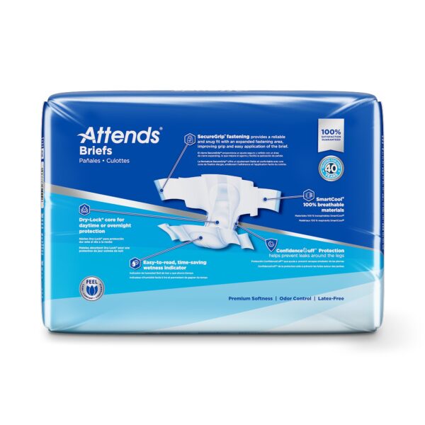 Attends Advanced Large Unisex Incontinence Brief DDC30 - Heavy Absorbency for Waist Sizes 38-58 Inches - Image 5