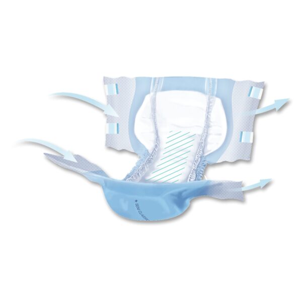 Seni? Classic Plus Large Unisex Adult Incontinence Brief with Advanced Absorbency Technology - Image 9