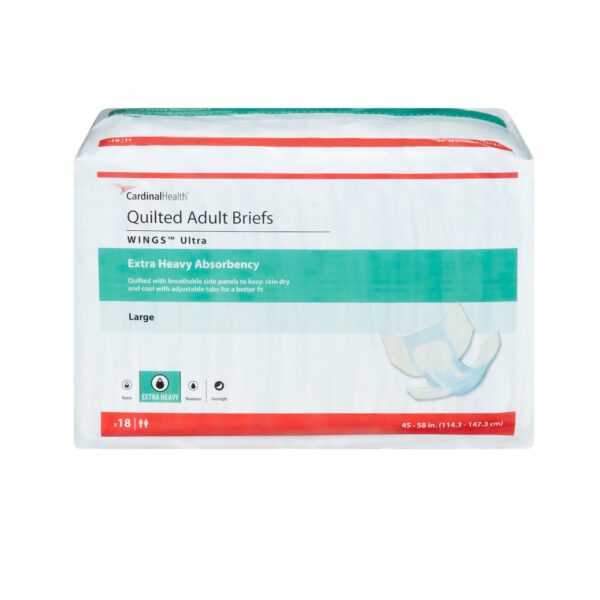 Prevail Unisex Adult Incontinence Brief Wings, Ultra Large, Heavy Absorbency - Part Number 77074