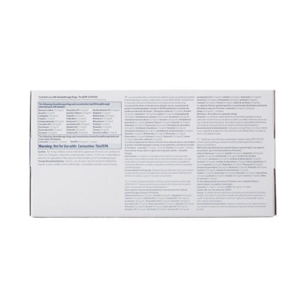 Medline Purple Nitrile Exam Gloves - Medium, Textured Fingertips, 9.5 Inches, Chemo Tested - Image 3