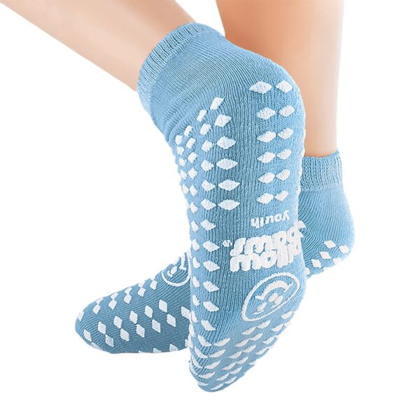 Pillow Paws 360 Imprint Unisex Child Slipper Socks by Brand - Light Blue, Part No. 1094-001