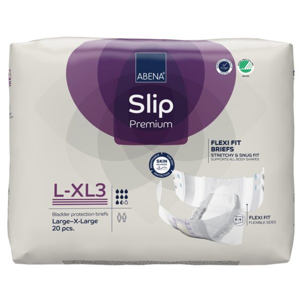 Abena Slip Flexi Fit Large / X-Large Disposable Incontinence Brief - Heavy Absorbency, 3,200 mL Capacity - Image 2