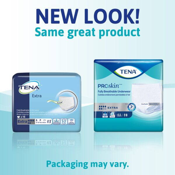 TENA ProSkin Extra Small Unisex Absorbent Underwear - Moderate Absorbency, Breathable, Comfortable Fit - Image 9