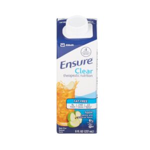 Ensure Clear Therapeutic Nutrition Apple Flavor Liquid 8 oz. Reclosable Carton by Abbott - Part Number 64903