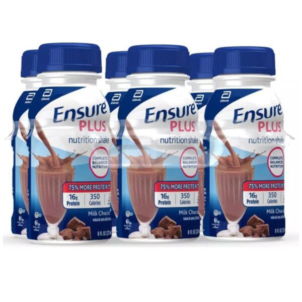 Ensure Plus Nutrition Shake Milk Chocolate Flavor by Abbott, 8 oz Bottle - Image 2