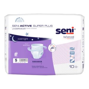 Seni Active Super Plus Unisex Adult Absorbent Underwear - Small, Heavy Incontinence Protection