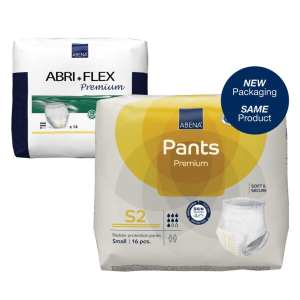 Abena Premium S2 Pull-On Unisex Adult Absorbent Underwear with Tear-Away Seams - Small, Heavy Absorbency - Image 2