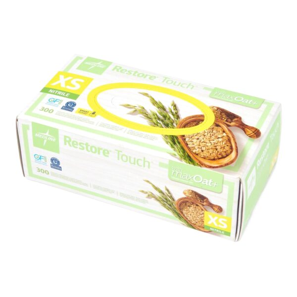 Oatey OAT3000 Exam Glove Restore Touch X-Small NonSterile Nitrile Green, Chemo Tested - Image 3