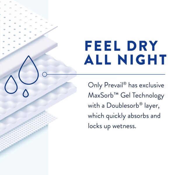 Prevail Air Overnight Size 2 Unisex Adult Incontinence Brief by Abena - Heavy Absorbency, Disposable - Image 7