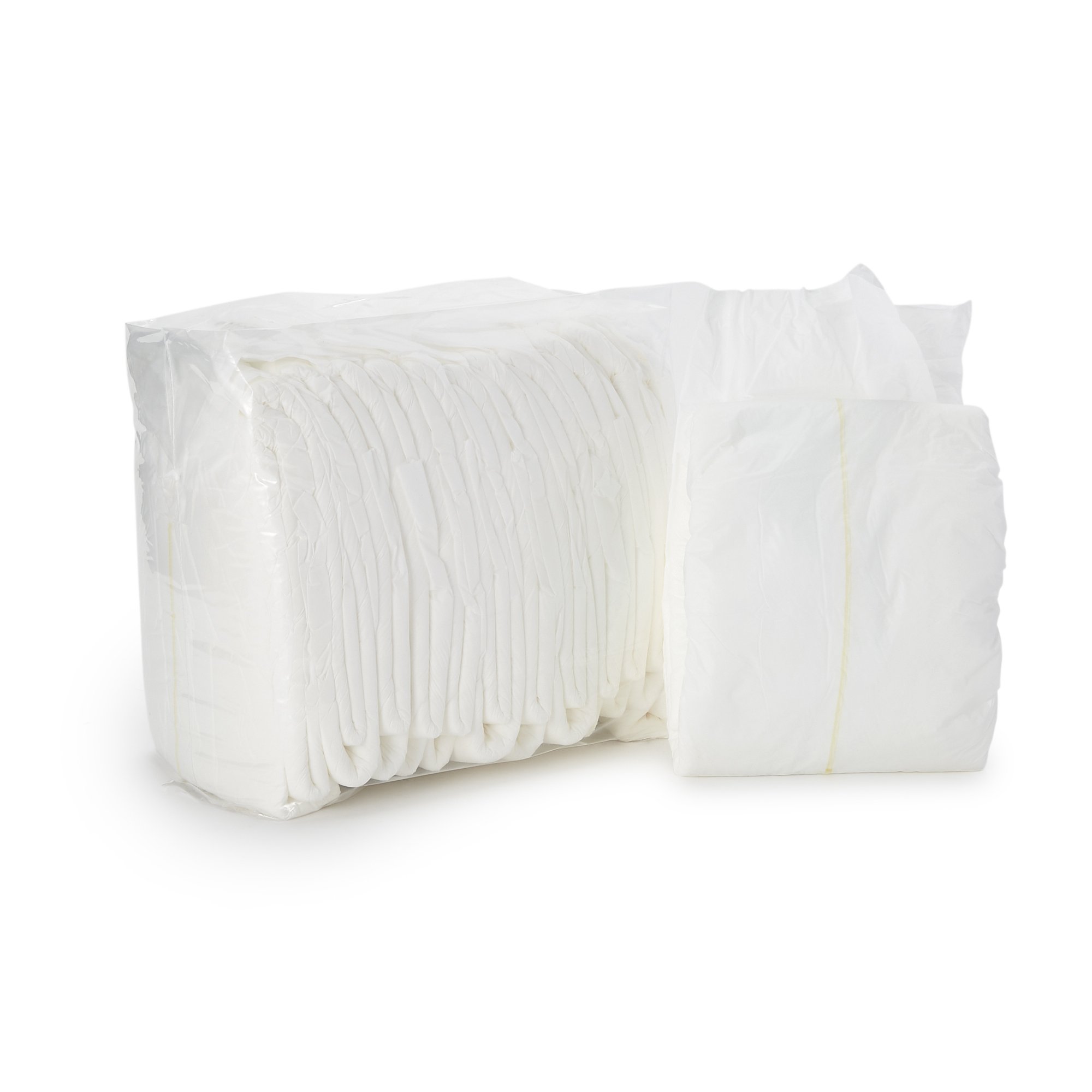 Wings Plus Medium Unisex Adult Incontinence Brief - Heavy Absorbency, Adjustable Fit