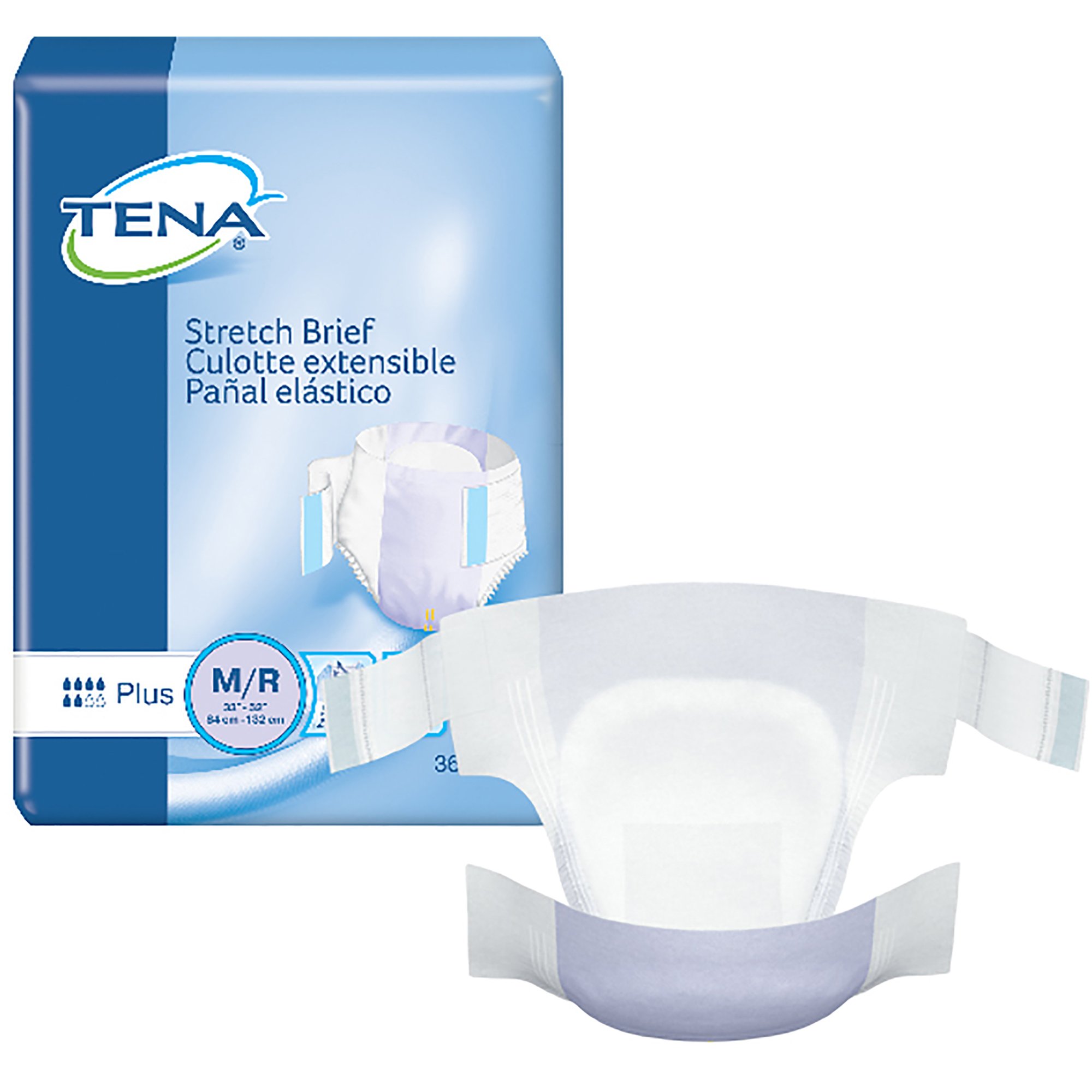 TENA Stretch Plus Medium Unisex Adult Incontinence Brief by TENA Part 67602