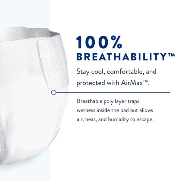 Prevail Air Unisex Adult Incontinence Brief Size 3 / X-Large - Heavy Absorbency, Overnight Protection - Image 4