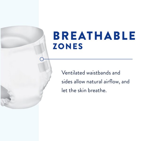 Prevail Breezers X-Large Disposable Heavy Absorbency Briefs by Prevail PVB-014/1 - Image 4