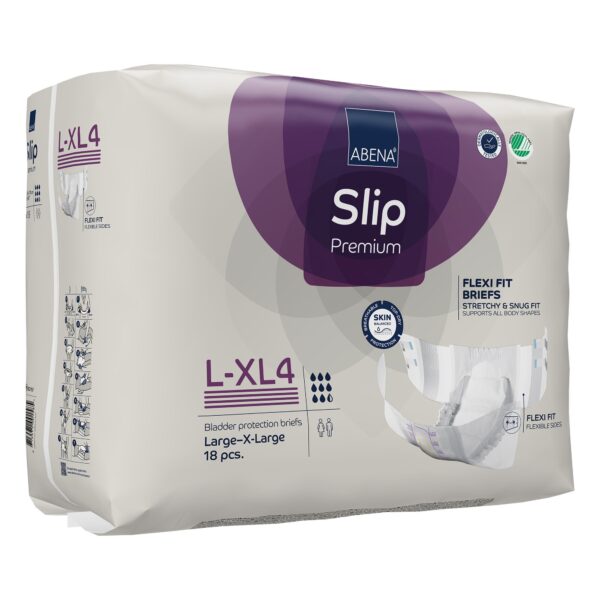 Abena Slip Flexi Fit Large / X-Large Unisex Adult Incontinence Brief * Heavy Absorbency with 3,800 mL Capacity - Image 3