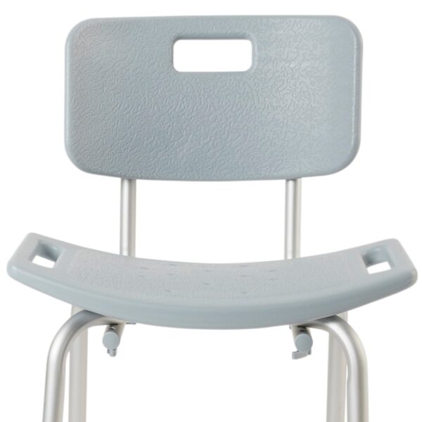 McKesson Aluminum Frame Bath Bench with Removable Backrest, 19-1/4 Inch Seat Width, 300 lbs Capacity - Part Number 146-RTL12202KDR - Image 4