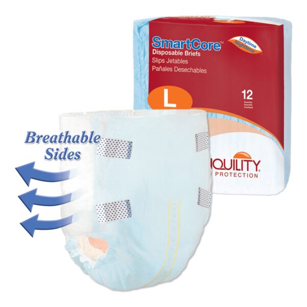 Tranquility SmartCore Large Unisex Adult Incontinence Brief - Heavy Absorbency - Image 3