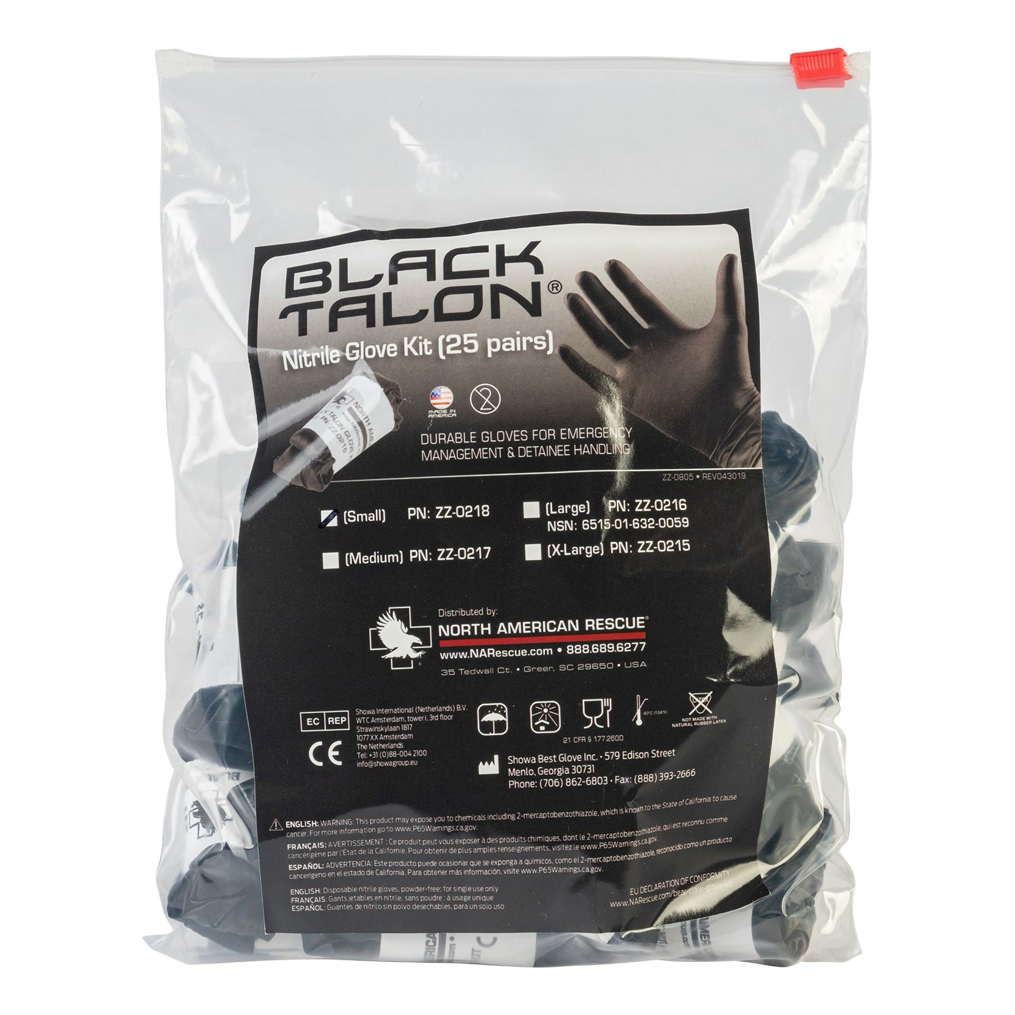 Black Talon Ultimate Nitrile Trauma Gloves, Medium, Extended Cuff, Nonsterile