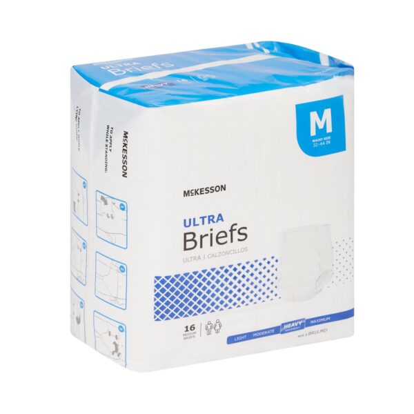 McKesson Ultra Medium Unisex Adult Incontinence Brief - Heavy Absorbency, Disposable - Image 7