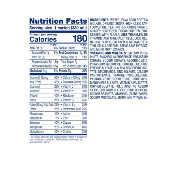 Ensure Plant-Based Protein Nutrition Shake in Chocolate Flavor * 11 oz. Liquid Carton