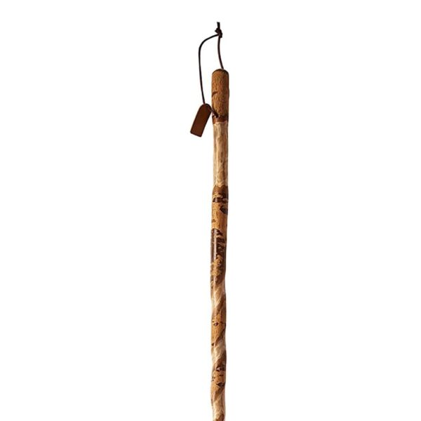 Brazos Twisted Wood Walking Stick * 55 Inch Adjustable American Hardwood Hiking Stick - Image 3