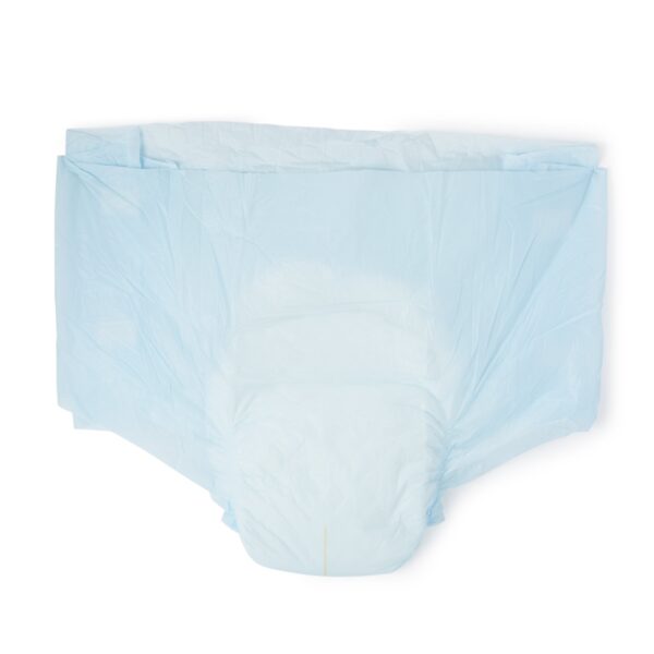 Medline Unisex Adult Incontinence Brief with Wings - Plus Large, Heavy Absorbency, Part No. 60034 - Image 3